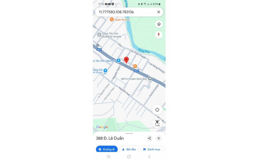 NHÀ 2 MẶT TIỀN NGUYÊN CĂN TẠI TRUNG TÂM SẦM UẤT THỊ TRẤN TÂN SƠN, NINH SƠN, NINH THUẬN